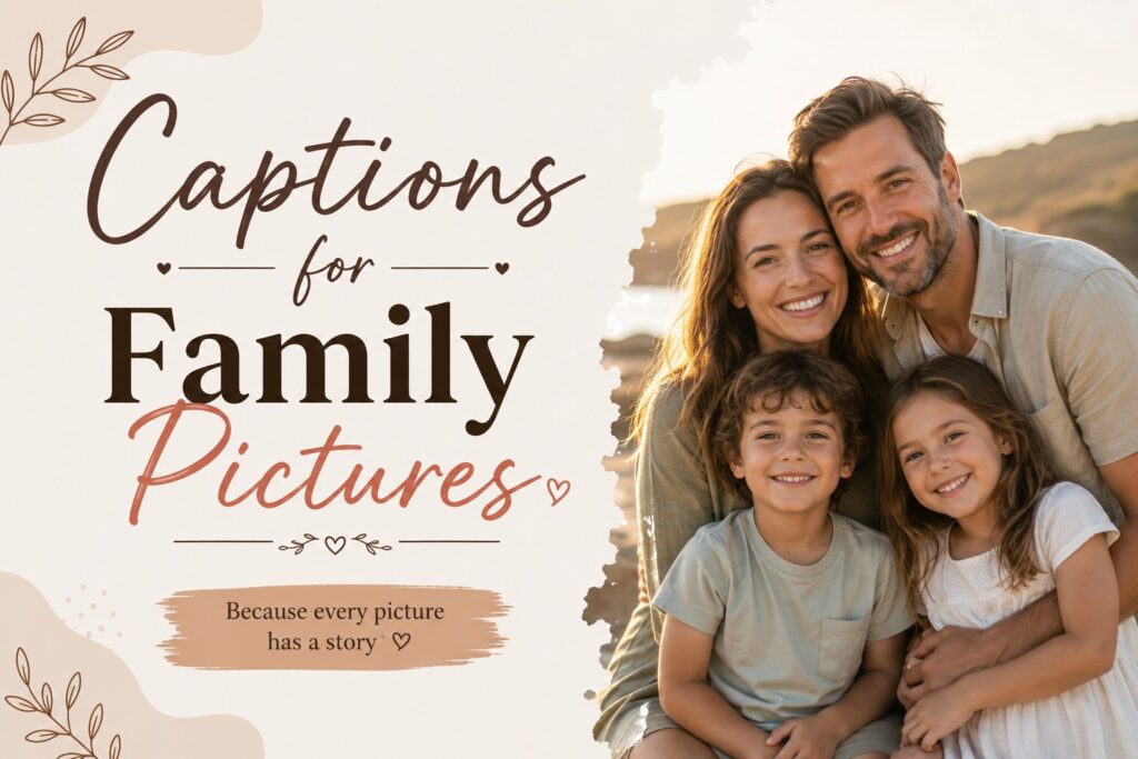 200+ Unique Captions for Family Pictures Ideas and Quotes To Share on Social Media