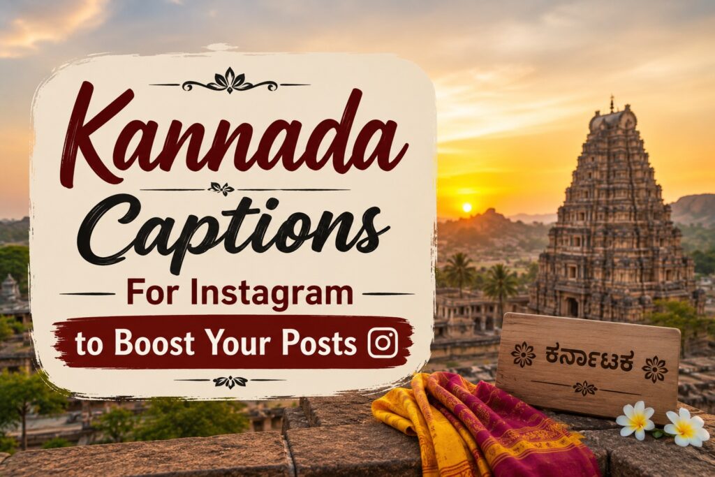 720+ Kannada Captions For Instagram to Boost Your Posts