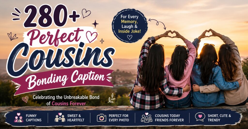 280+ Perfect Cousins Bonding Caption: Heartwarming, Cute & Sweet