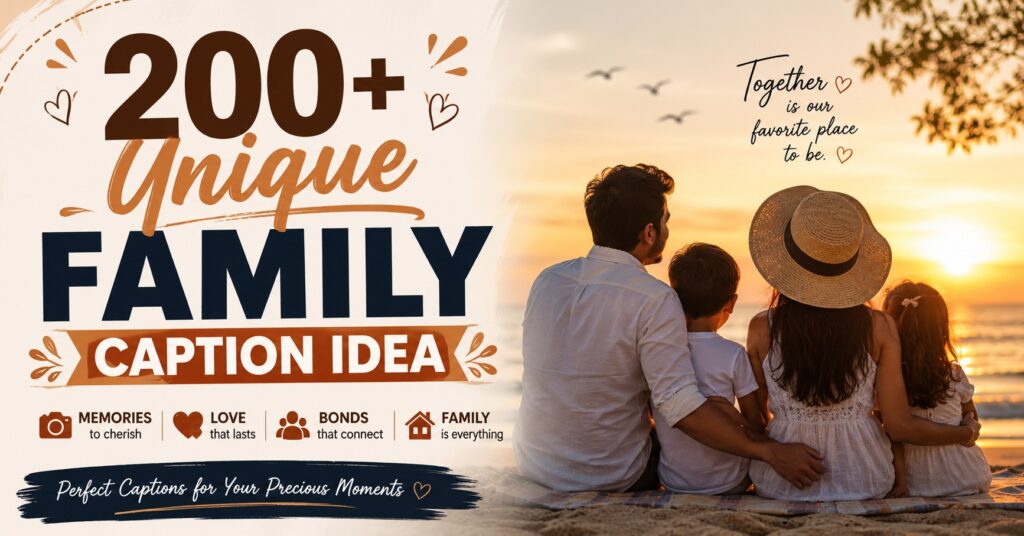 200+ Unique Family Caption Ideas to Make Every Photo Shine