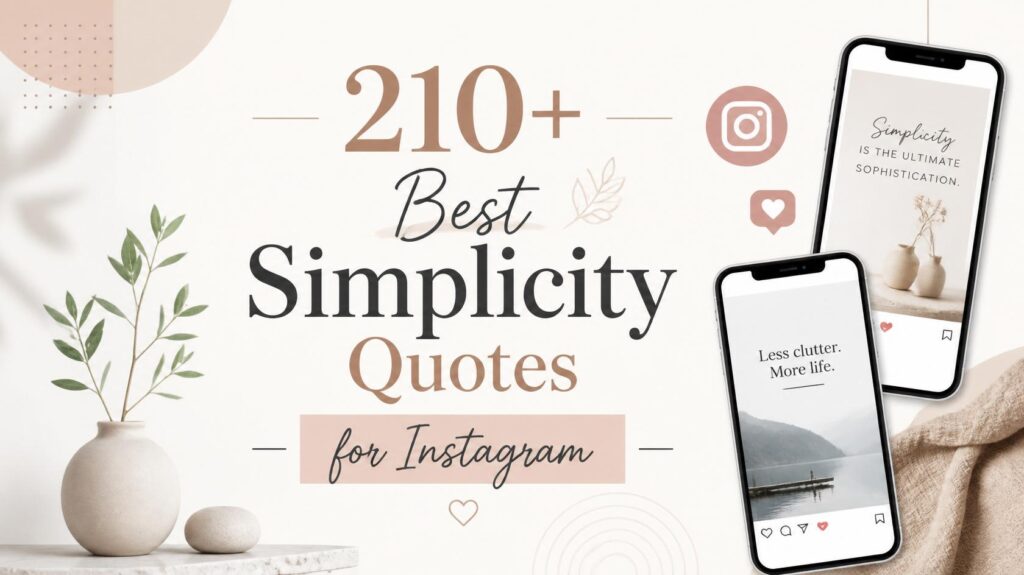 Minimalist Magic: 210+ Best Simplicity Quotes for Instagram
