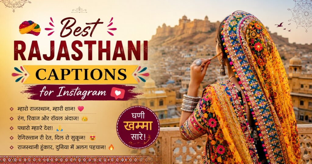 500+ Best Rajasthani Captions for Instagram with Royal Touch 2026