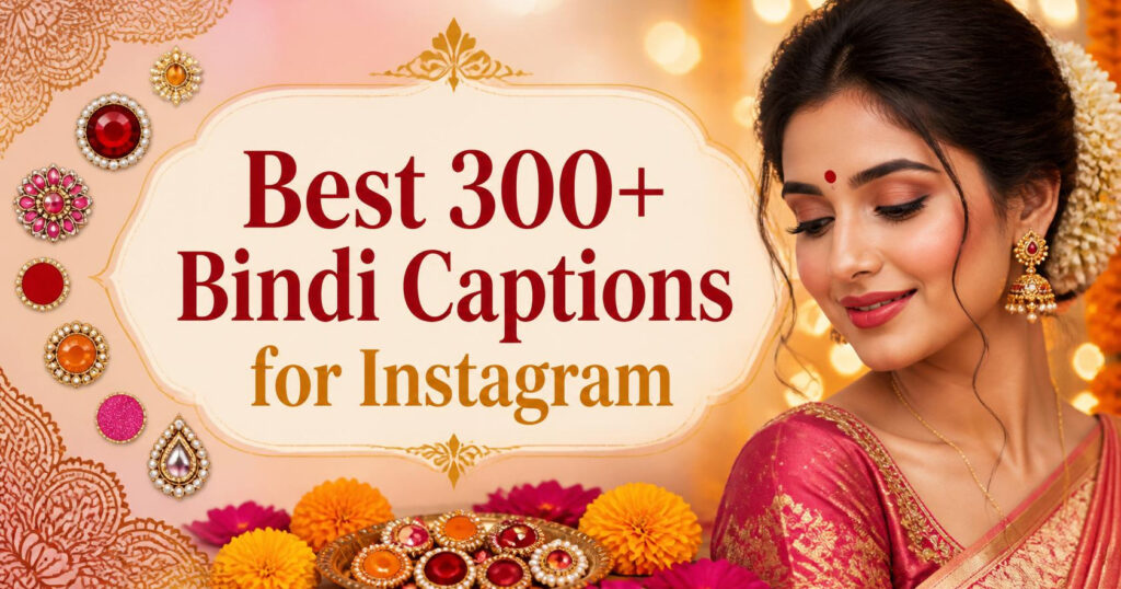 Best 300+ Bindi Captions for Instagram (Hindi + English) – Stylish, Short & Desi Vibes